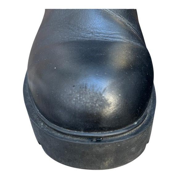 UGG Women’s 9 Czeriesa Black Leather Fur Trim Waterproof Ankle Boots, UGG Boots - Picture 13 of 13